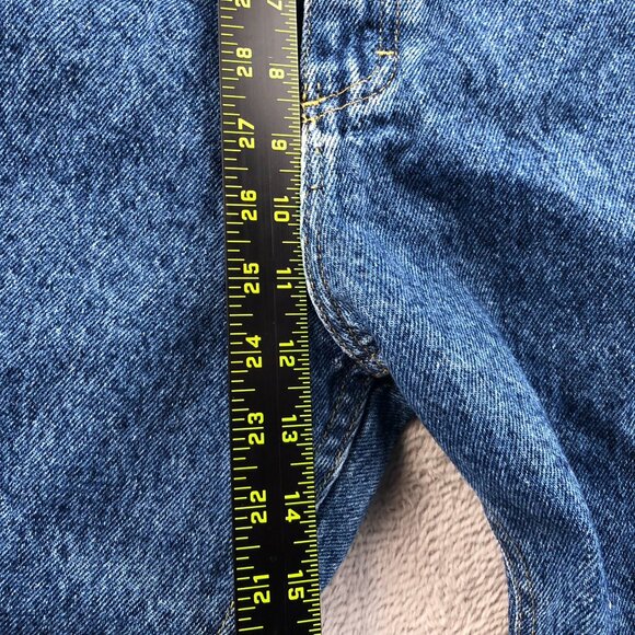 Vintage Lee Womens Jeans Size 14P High-Rise Tapered Denim Blue Classic Casual - Picture 7 of 14